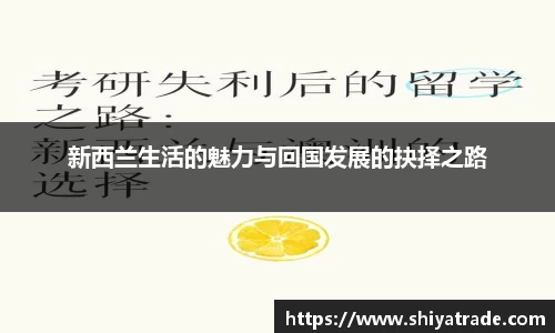 新西兰生活的魅力与回国发展的抉择之路
